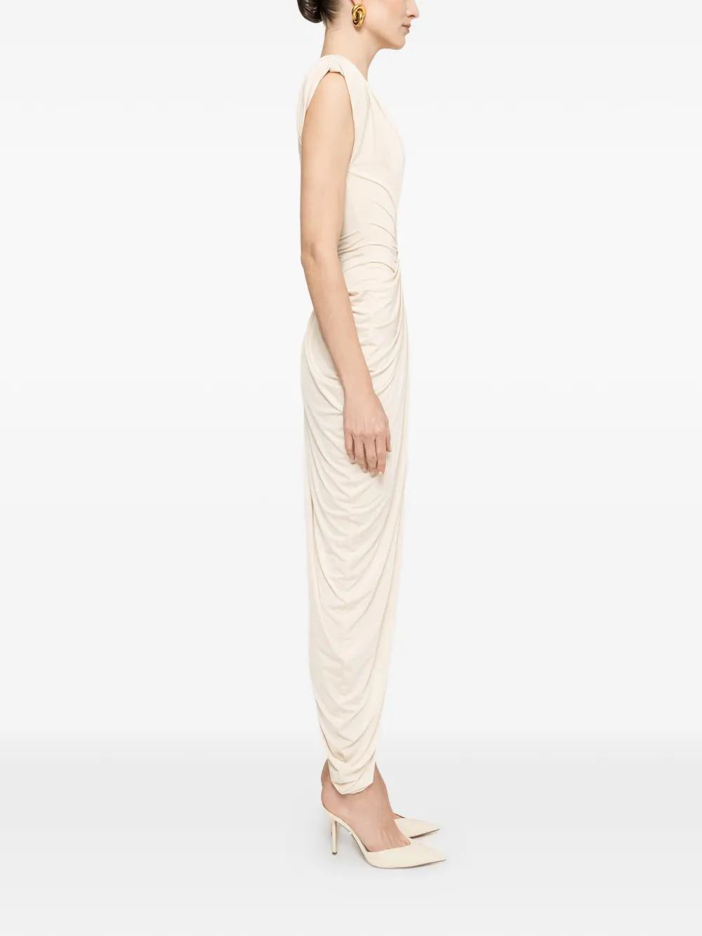 NISSA Jumpsuit met ruches Wit