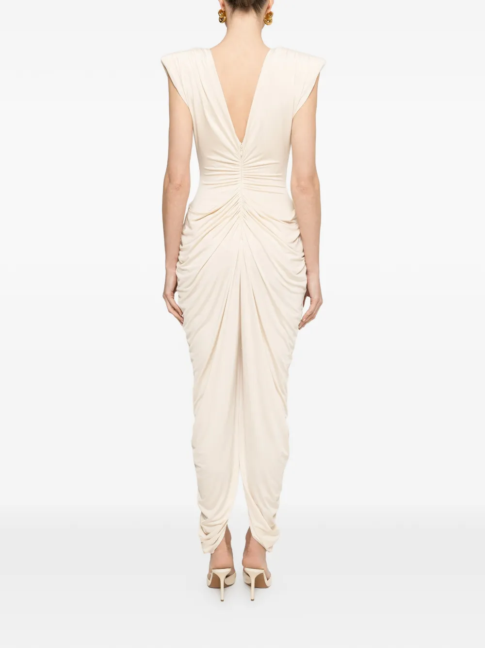 NISSA Jumpsuit met ruches Wit