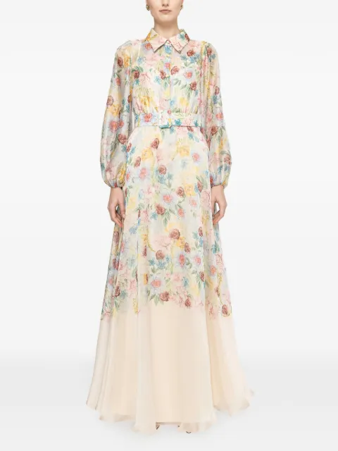 NISSA printed midi dress