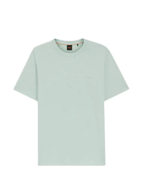 BOSS cotton jersey T-shirt with logo detail