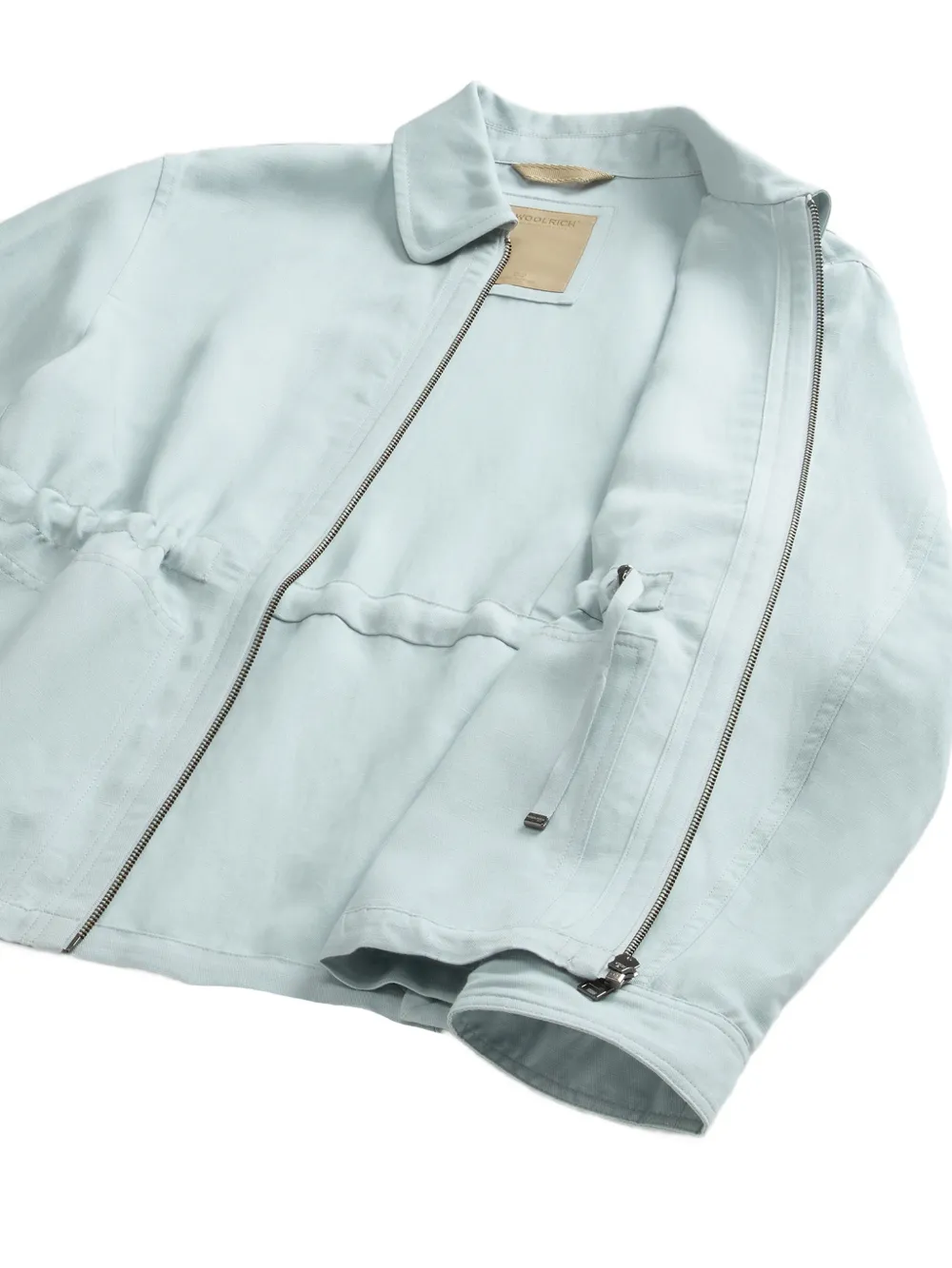 Woolrich Jack van linnenblend Blauw