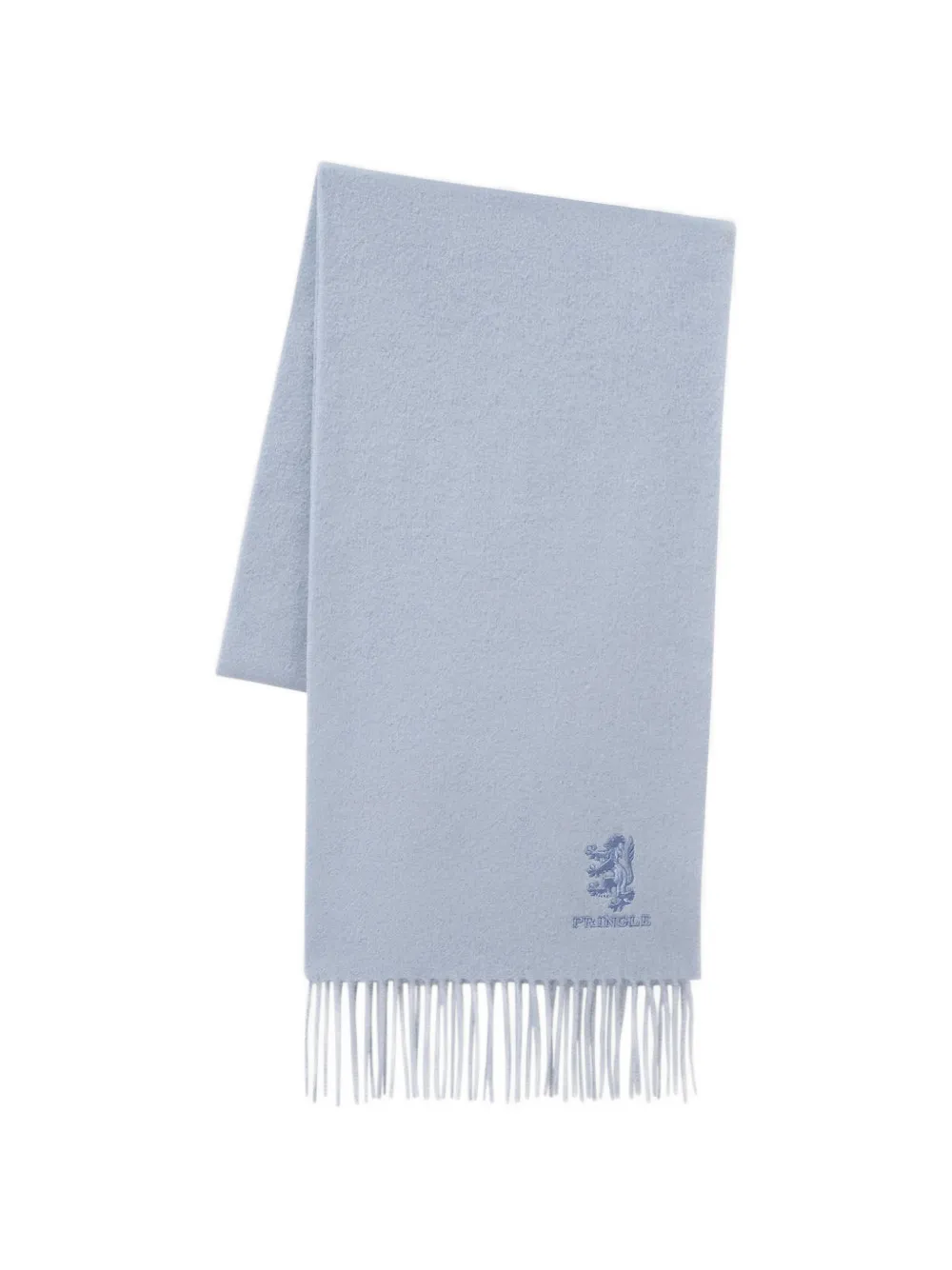 Pringle of Scotland Sciarpa con frange - Blu