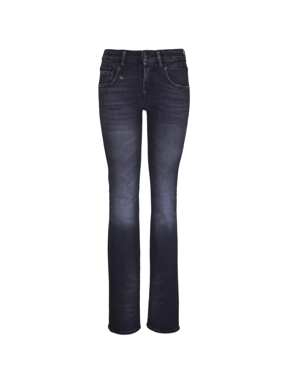 R13 faded five-pocket jeans - Blu