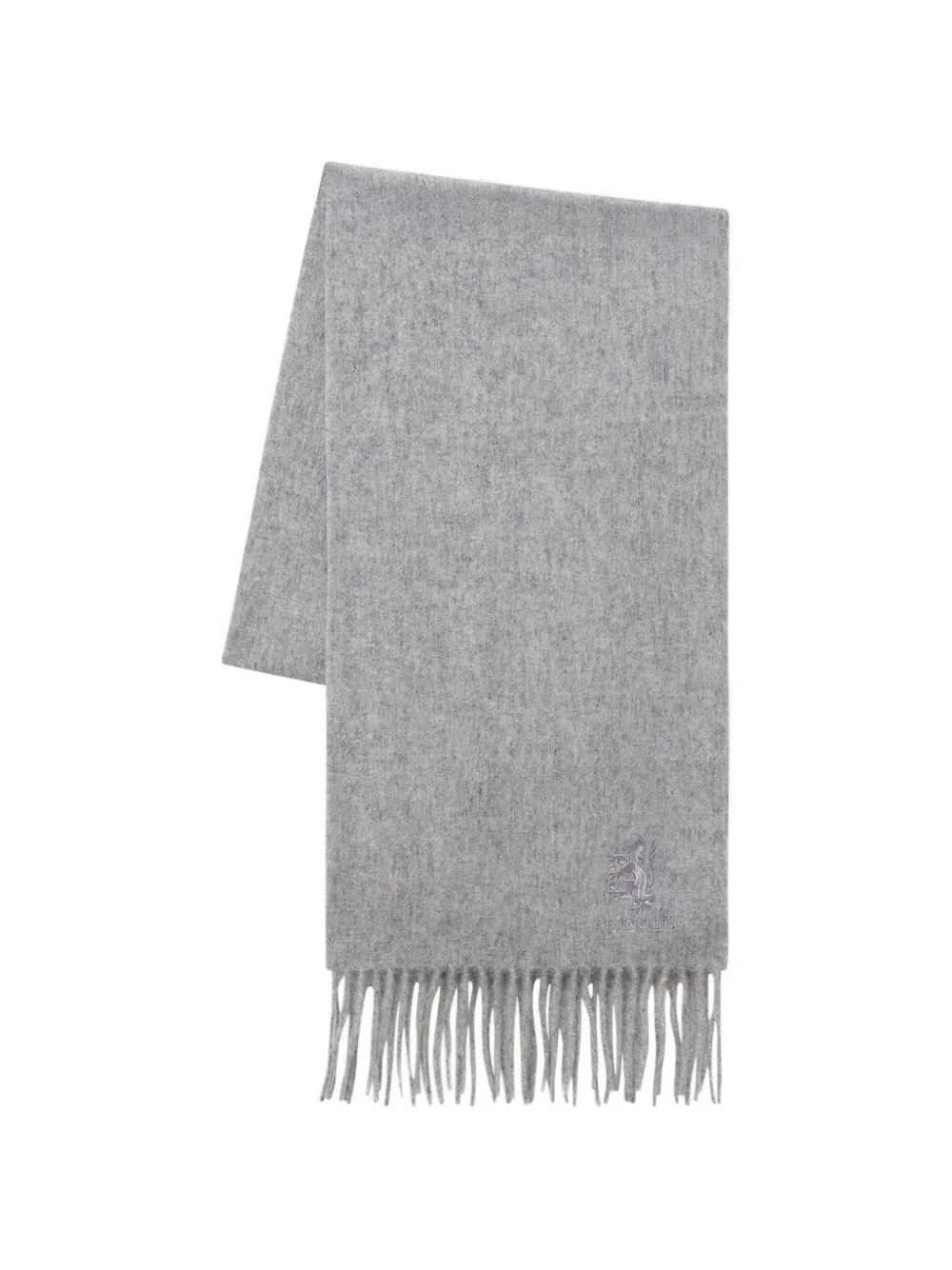 Pringle of Scotland Sciarpa con frange - Grigio