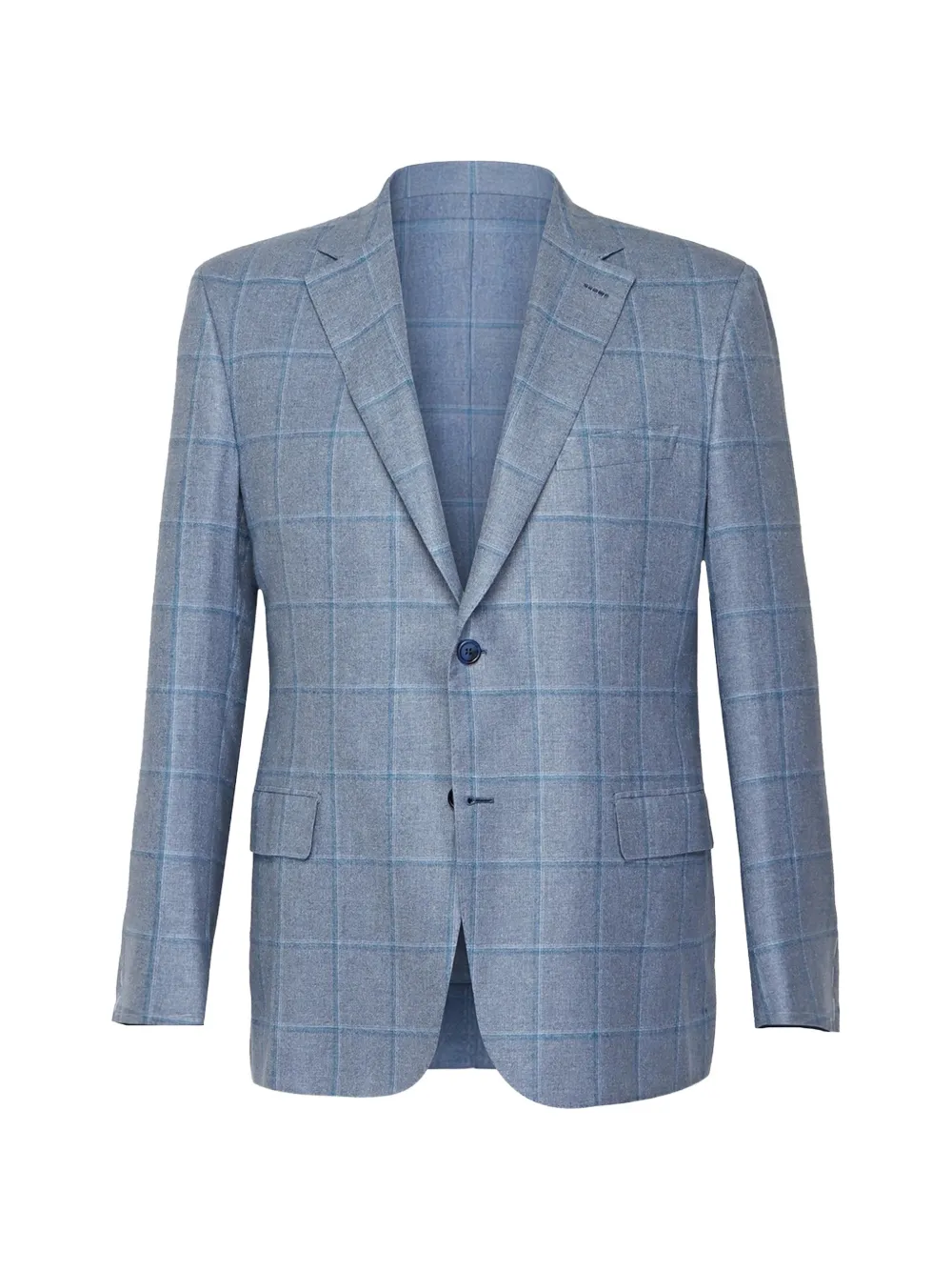 Brioni check-pattern blazer - Blu