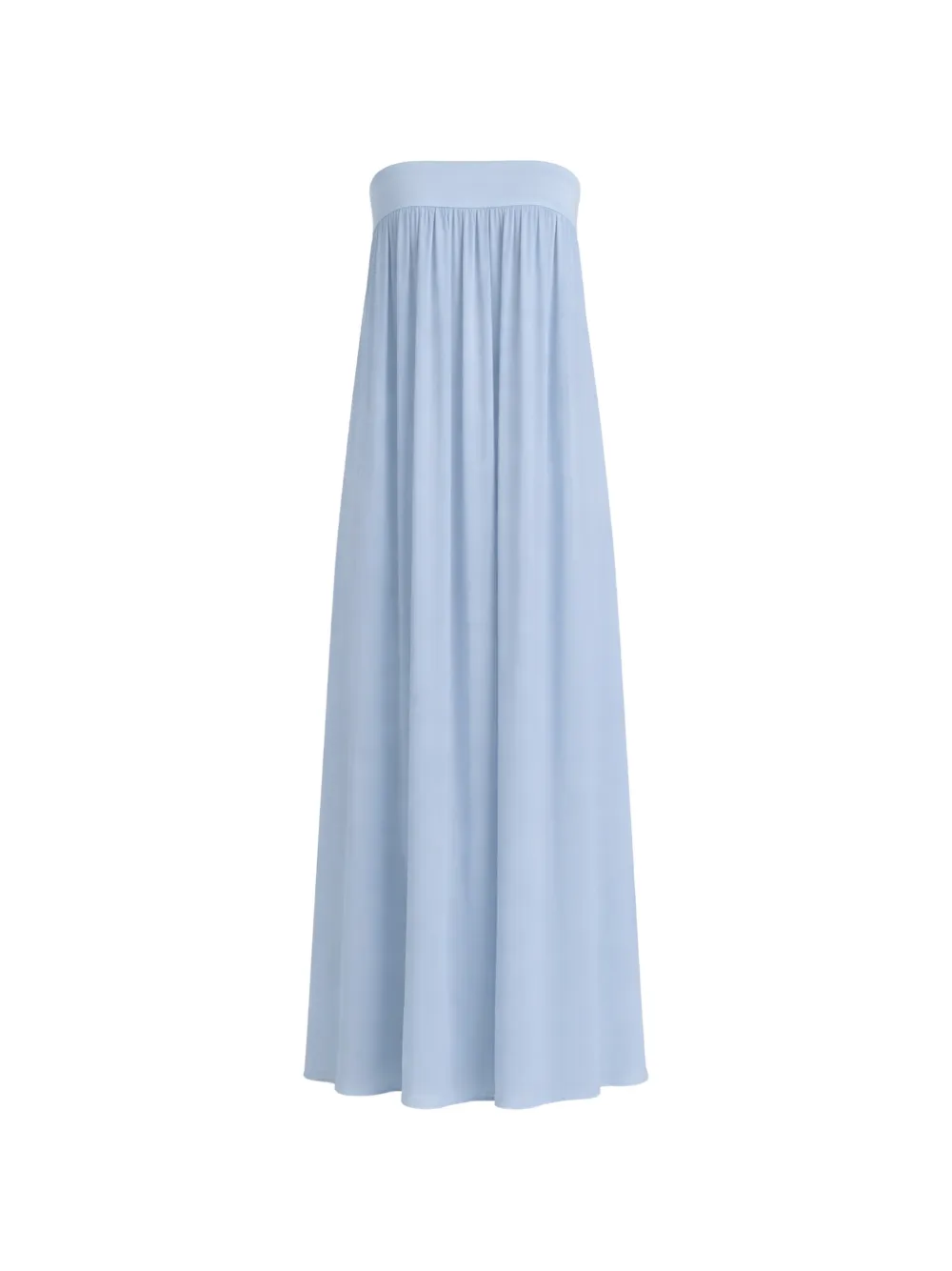 Reformation Maribelle strapless draped maxi dress - Blu