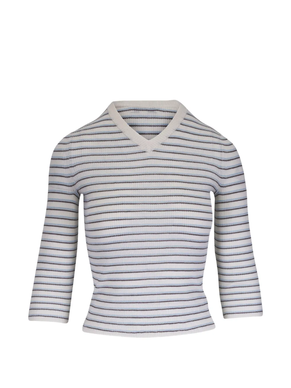 Vince striped v-neck T-shirt - Toni neutri