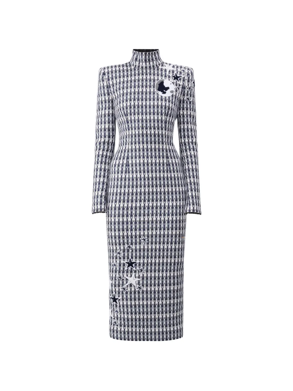 Thom Browne star-motif midi dress - Blu