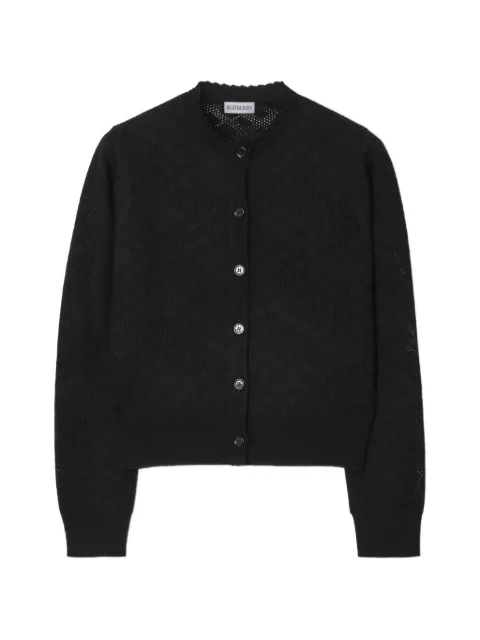 Burberry — checkered cardigan
