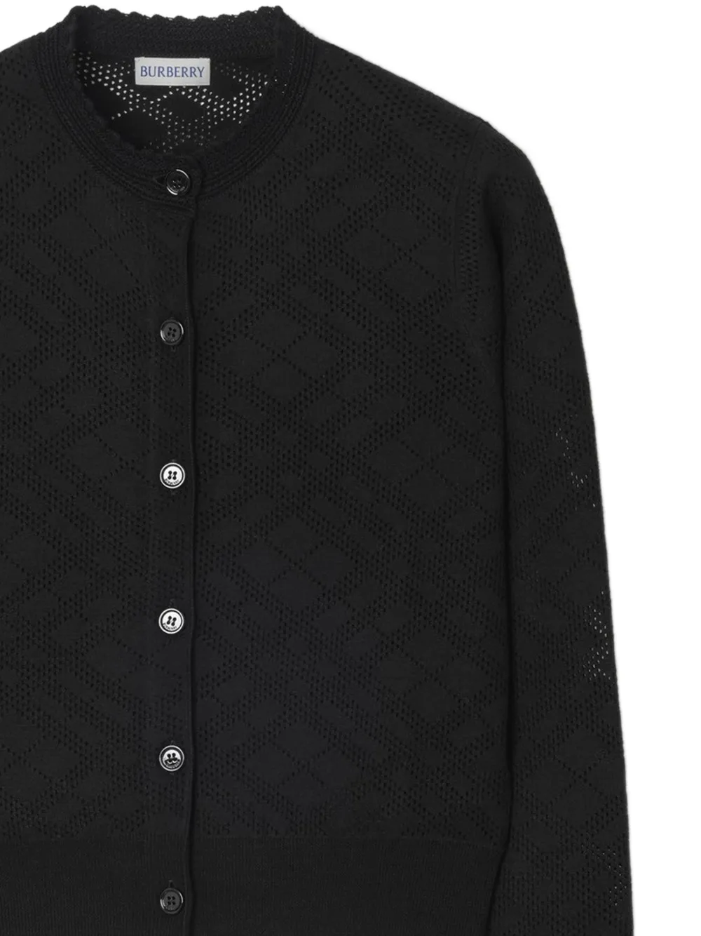 Burberry Geruit vest Zwart