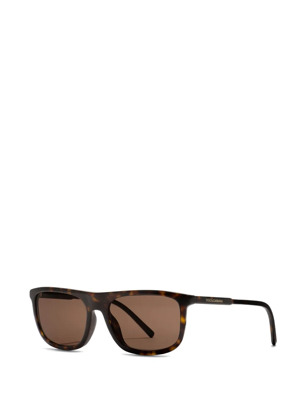 Dolce & Gabbana Eyewear Everyday zonnebril met rechthoekig montuur Bruin