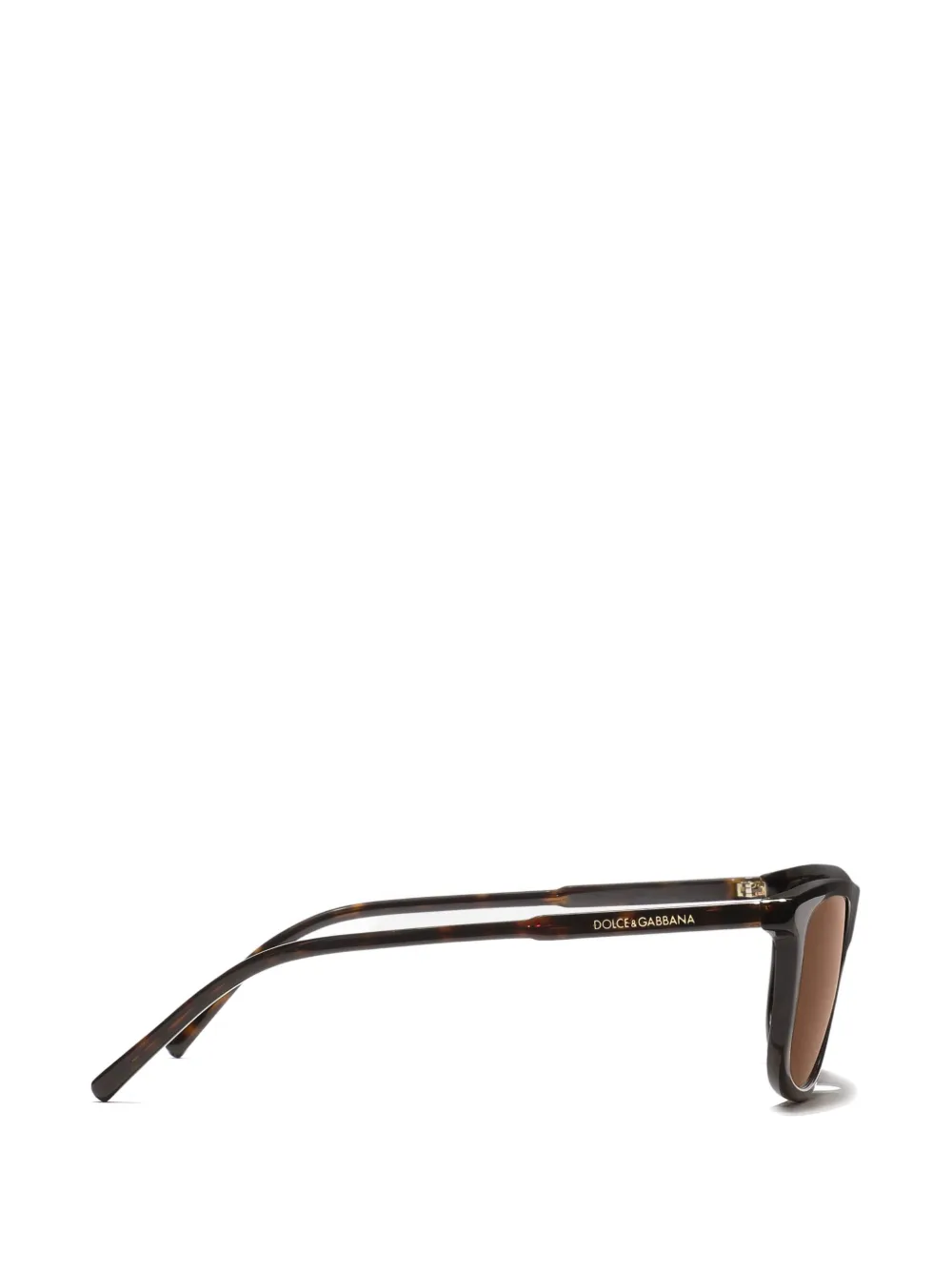 Dolce & Gabbana Eyewear Everyday zonnebril met rechthoekig montuur Bruin