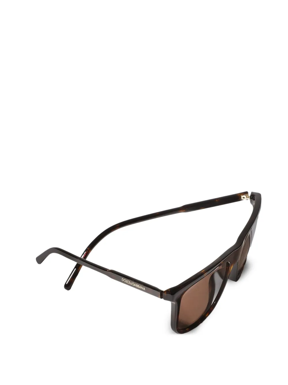 Dolce & Gabbana Eyewear Everyday zonnebril met rechthoekig montuur Bruin