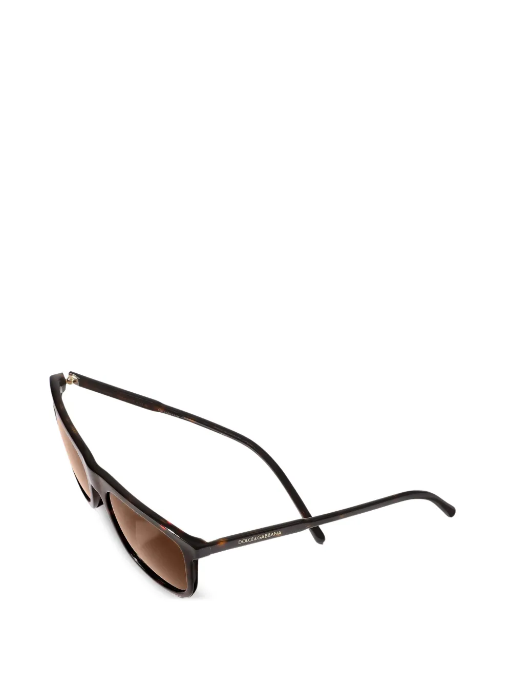 Dolce & Gabbana Eyewear Everyday zonnebril met rechthoekig montuur Bruin
