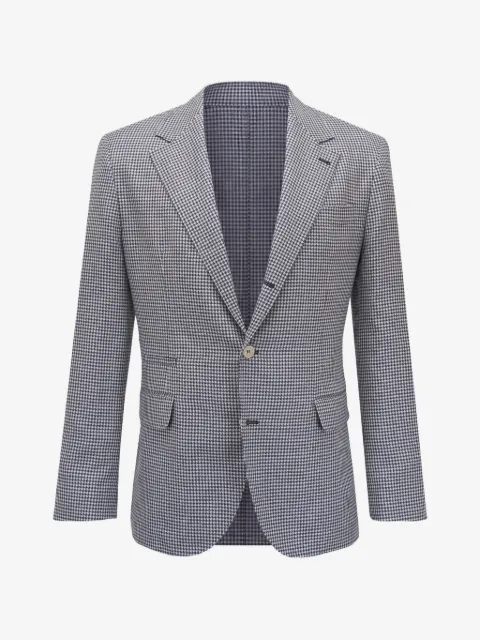 Brunello Cucinelli hundtandsmönstrad blazer