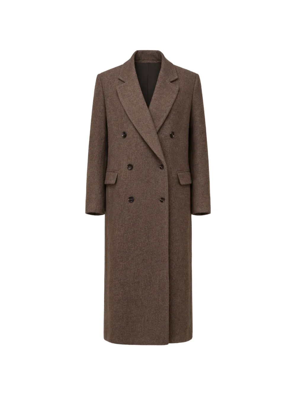 Reformation Lucas double-breasted coat - Marrone
