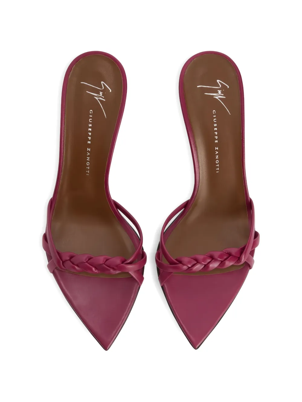 Giuseppe Zanotti Intrigo Braid braided sandals Roze