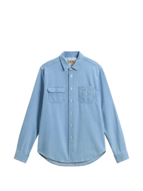 Woolrich chest-pockets denim shirt
