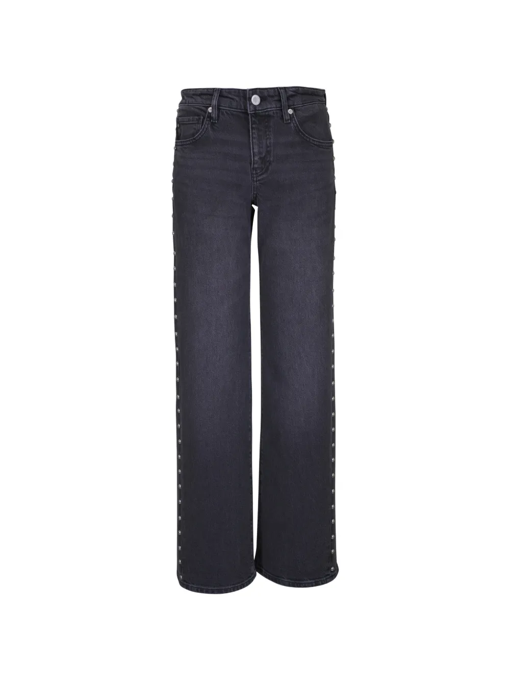 AG Jeans Adria studded faded jeans - Nero