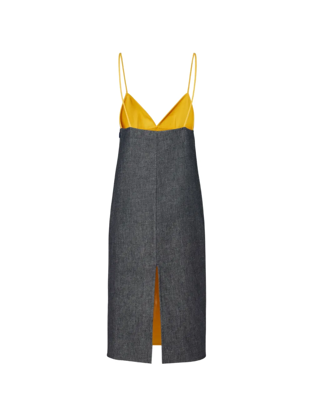 FENDI Midi-jurk met bloem-applicatie Blauw