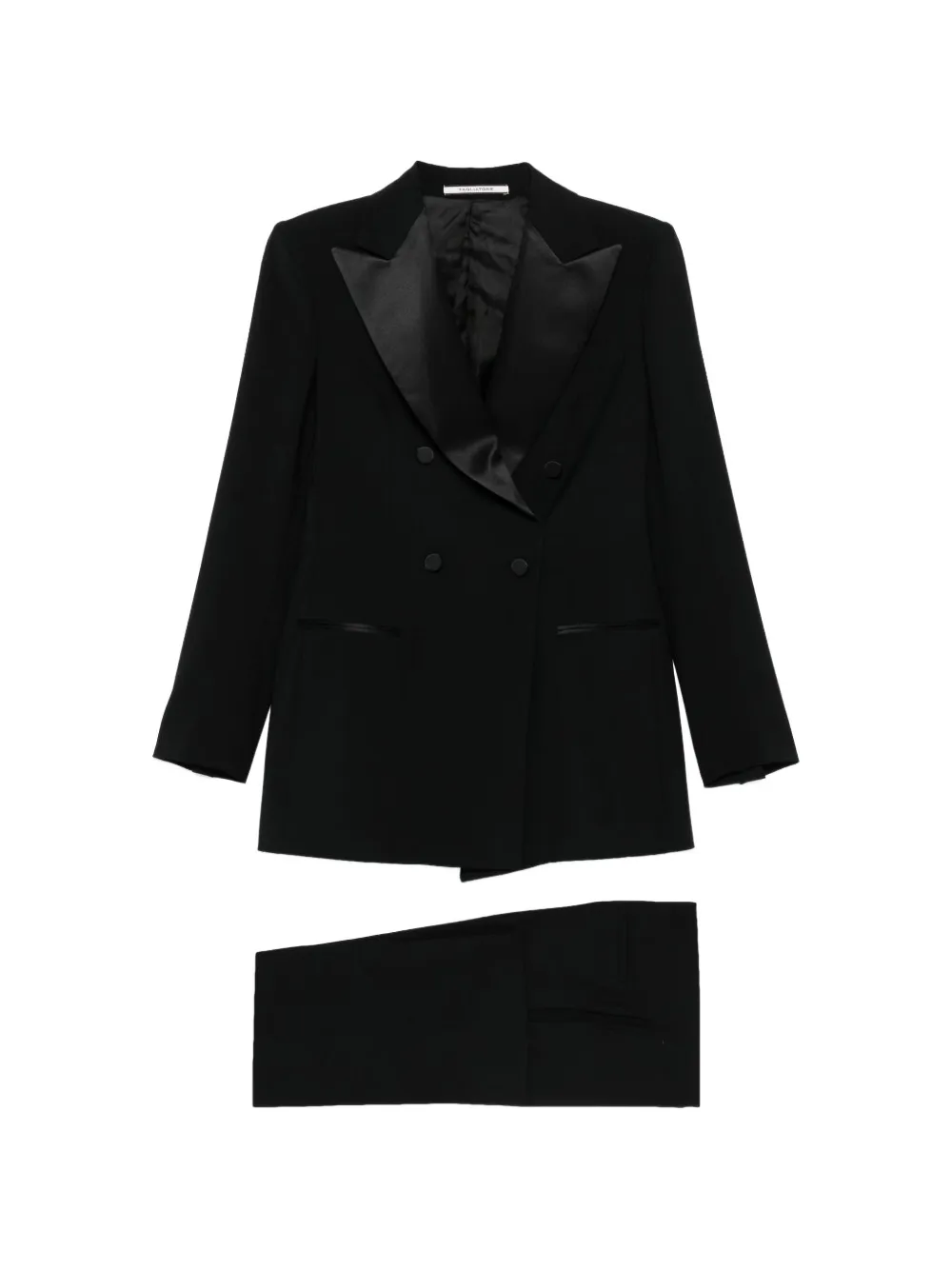 Tagliatore double-breasted tuxedo suit - Nero