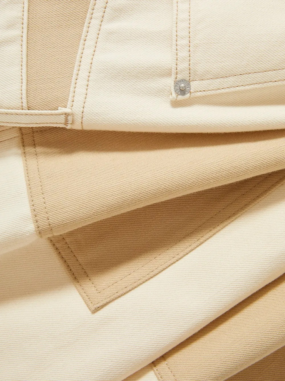Veronica Beard Broek met colourblocking Beige