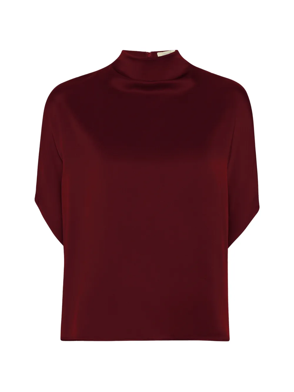 LAPOINTE satin cape blouse - Rosso