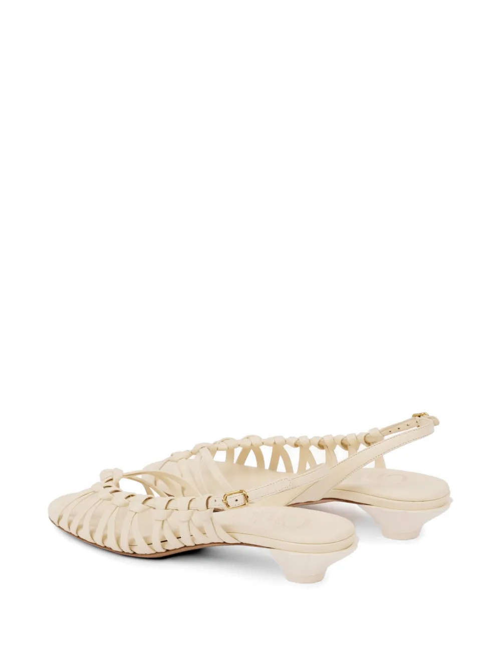 Chloé Estra woven-strap sandals Beige