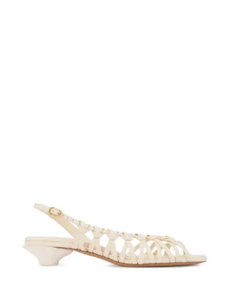 Chloé Estra ウーブンストラップ サンダル | ニュートラル | FARFETCH JP
