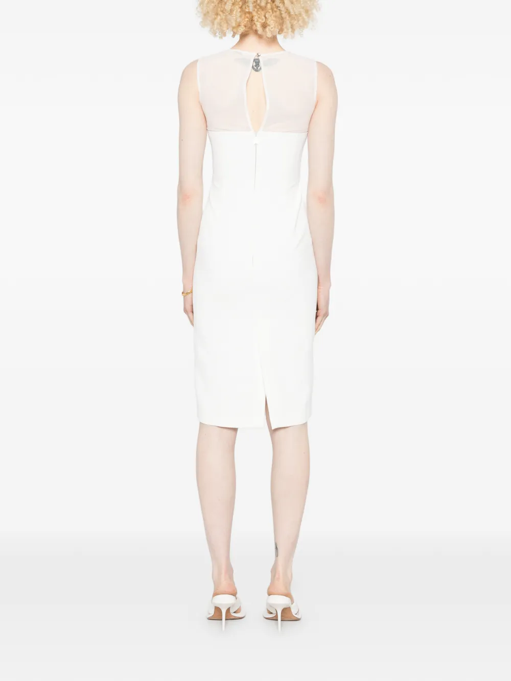 Patrizia Pepe Getailleerde mini-jurk Wit