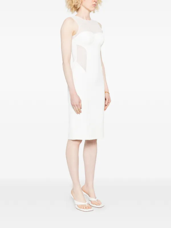 patrizia pepe short dress Patrizia Pepe slim-fit Mini Dress | White