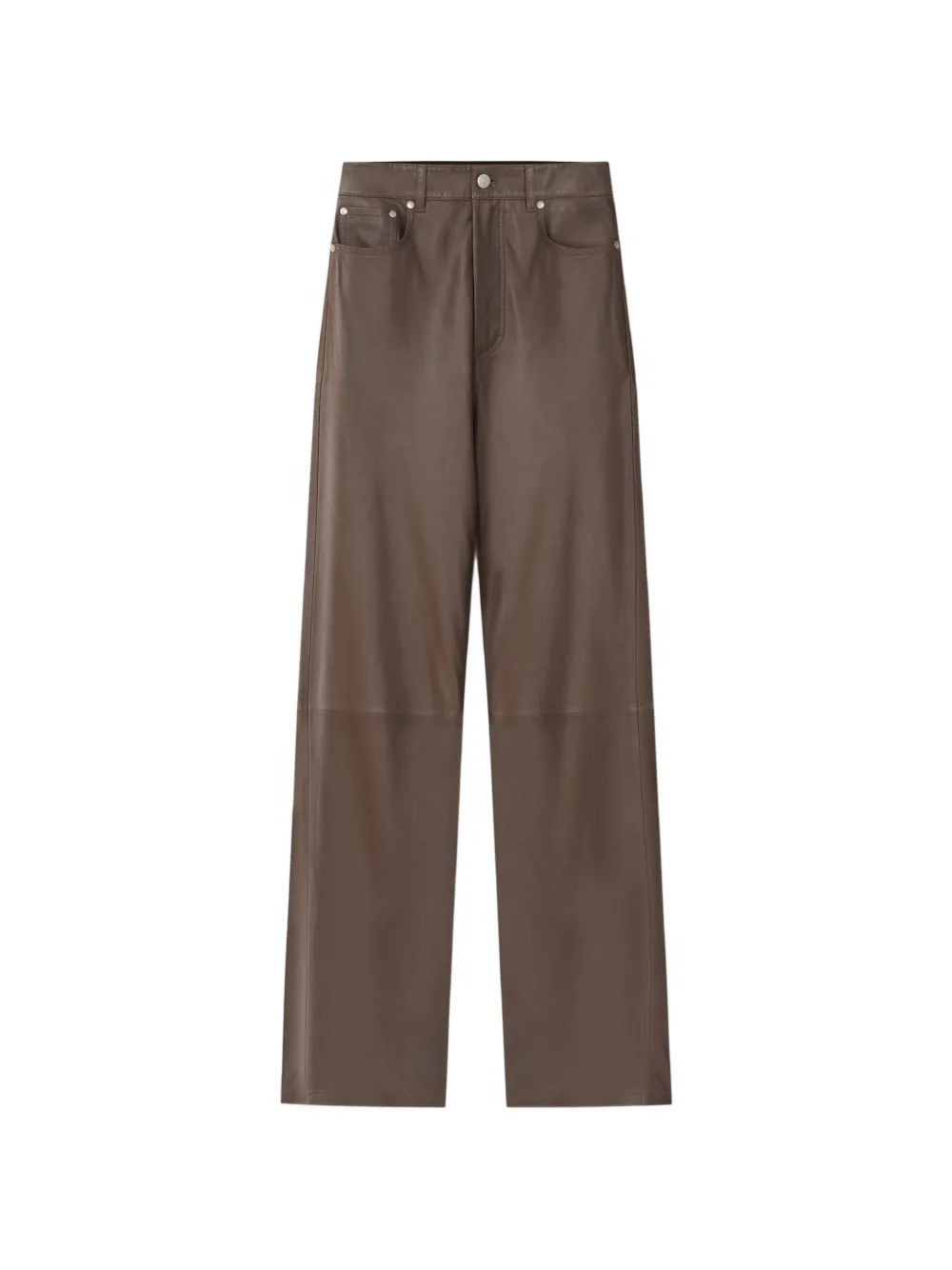 Nanushka high rise five pocket trousers - Marrone