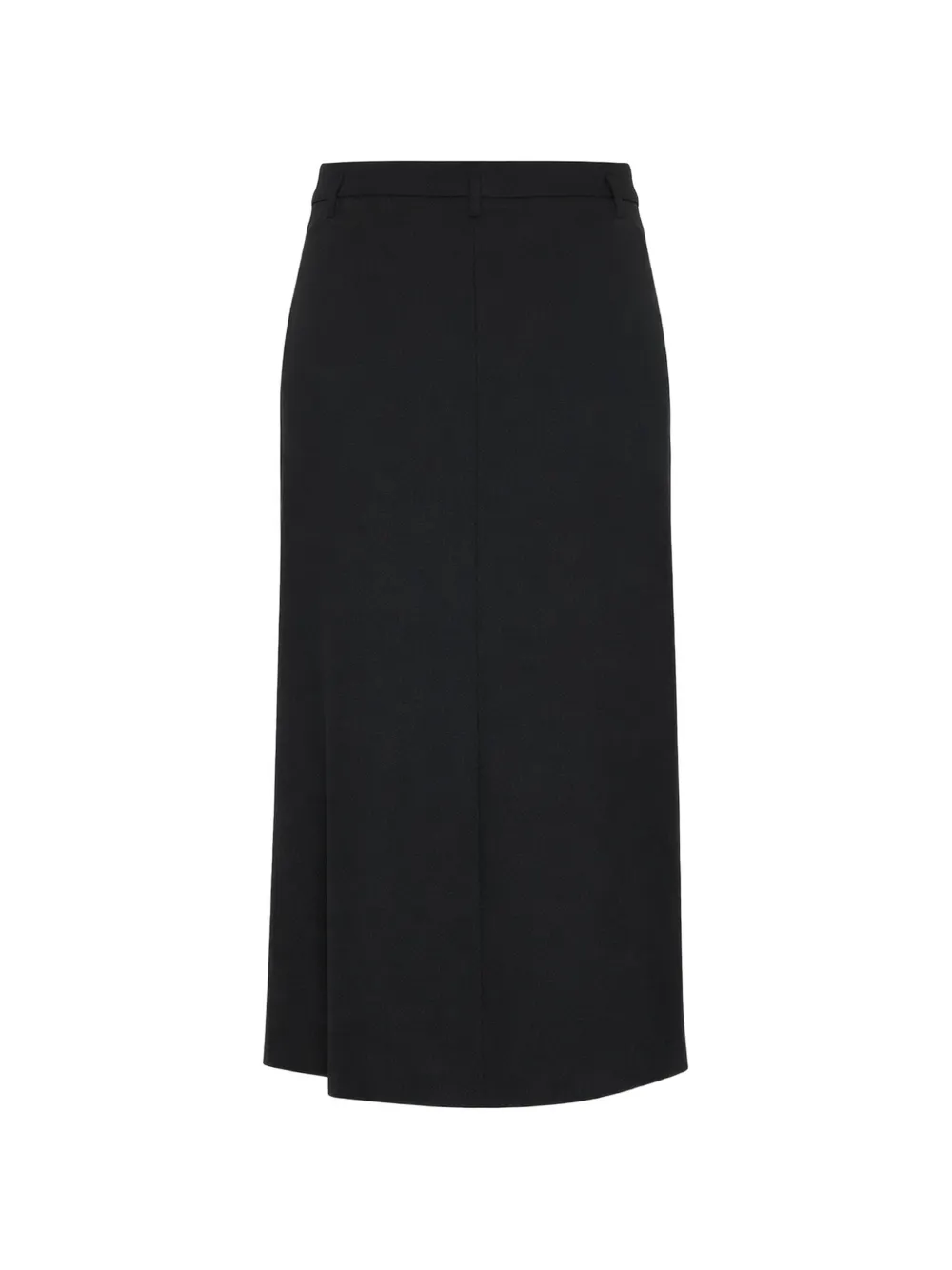 The Row High waist midi-rok Zwart