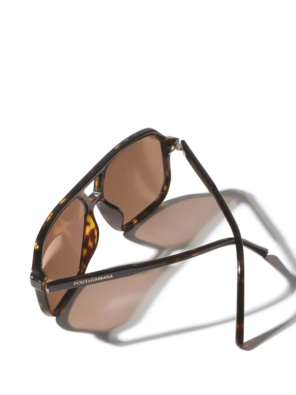 Dolce & Gabbana Eyewear Zonnebril met vierkant montuur Bruin