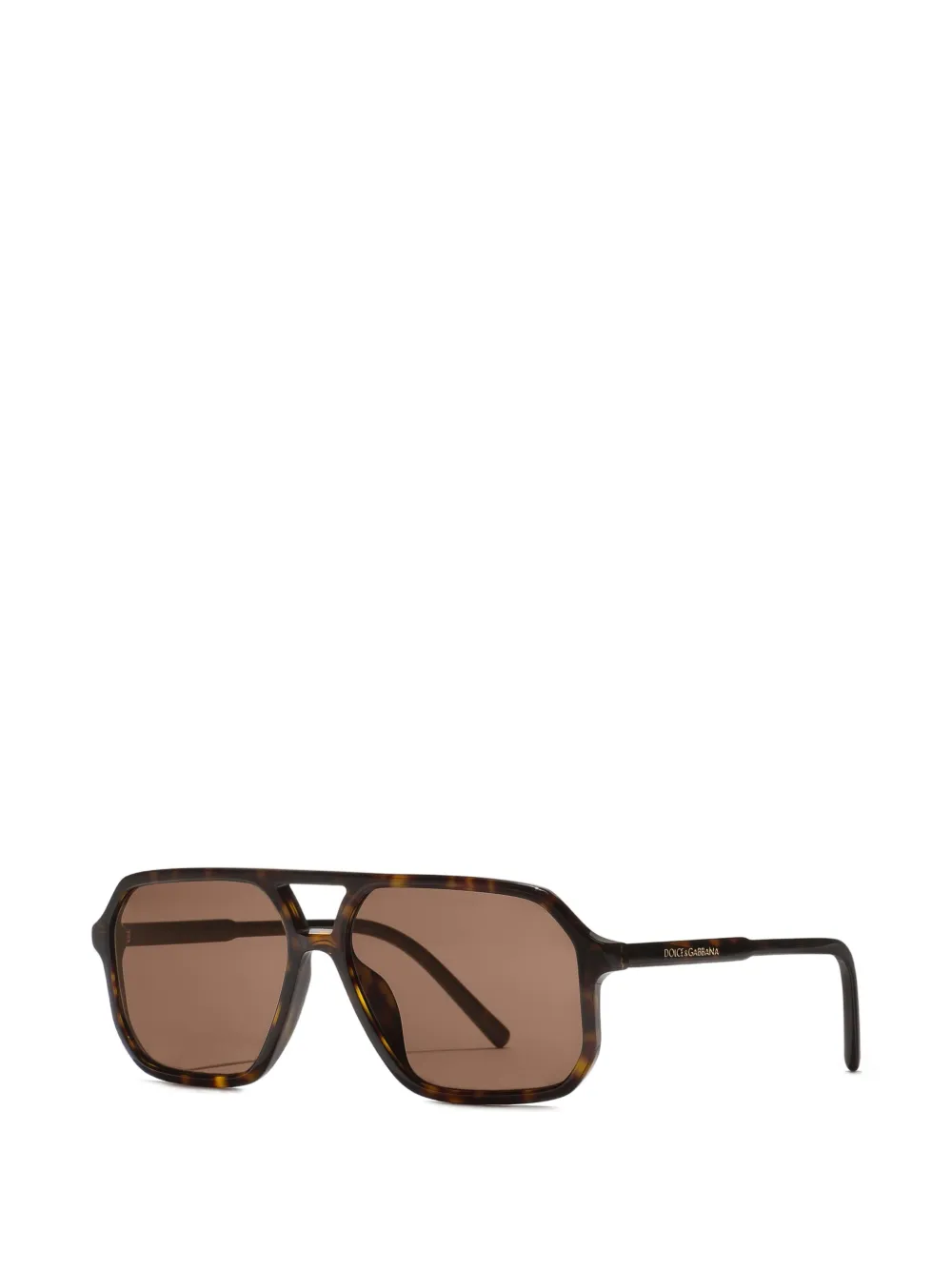 Dolce & Gabbana Eyewear Zonnebril met vierkant montuur Bruin