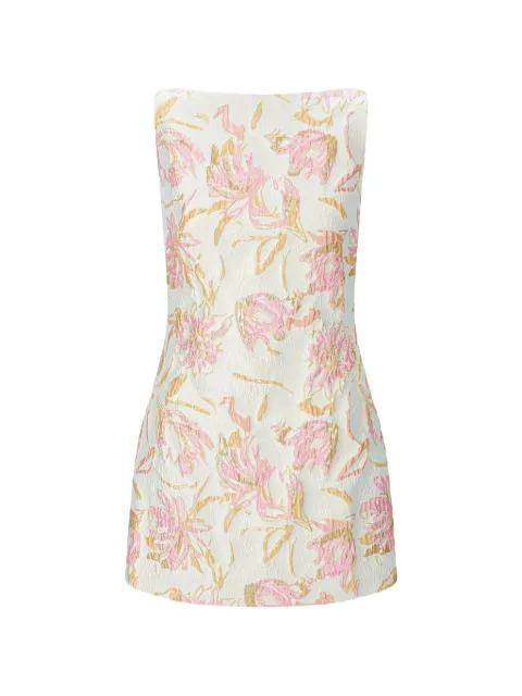 STAUD floral mini dress