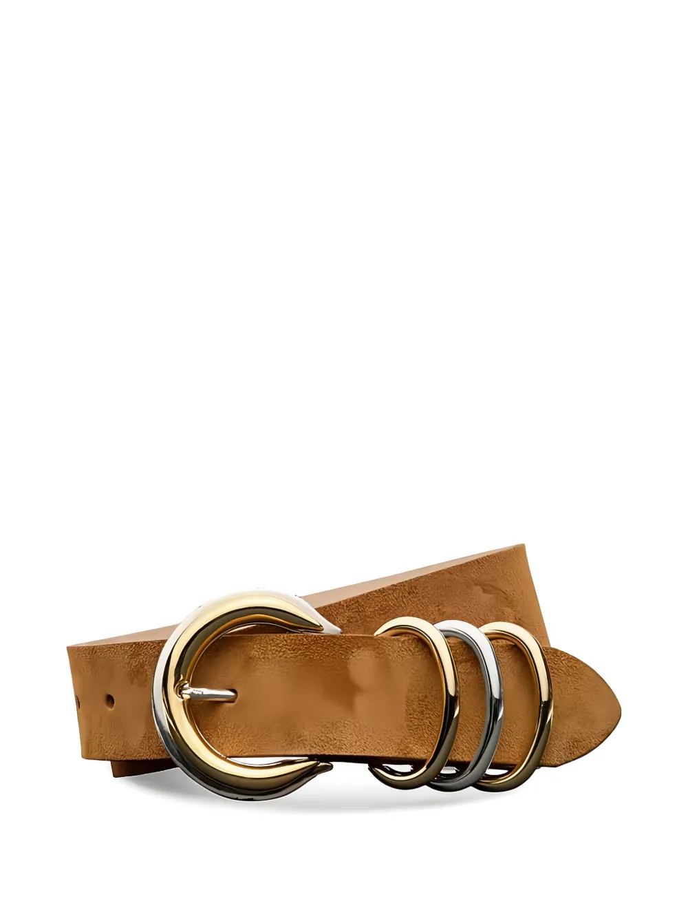 L'Agence Tobar ring leather belt - Marrone
