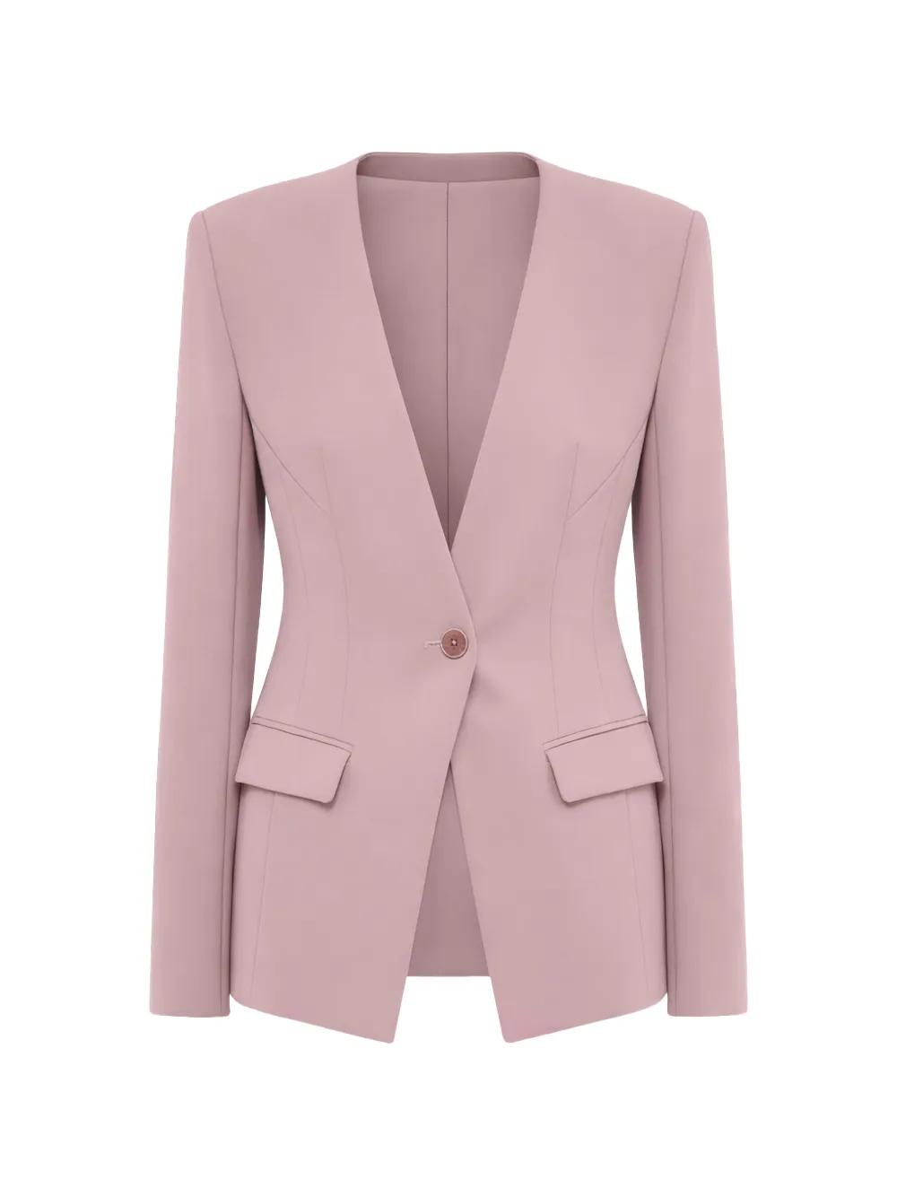 Patrizia Pepe tailored V-neck blazer - Rosa