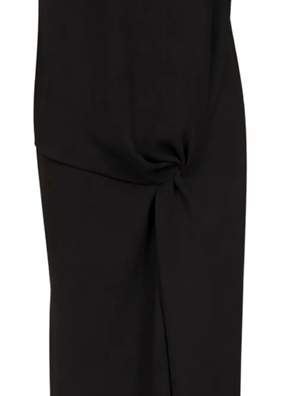 The Row Gedrapeerde jurk met geknoopt detail Zwart