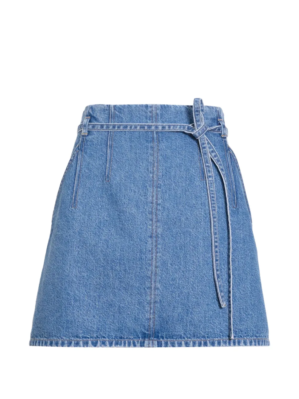 Tanya Taylor Annika belted mini skirt - Blu