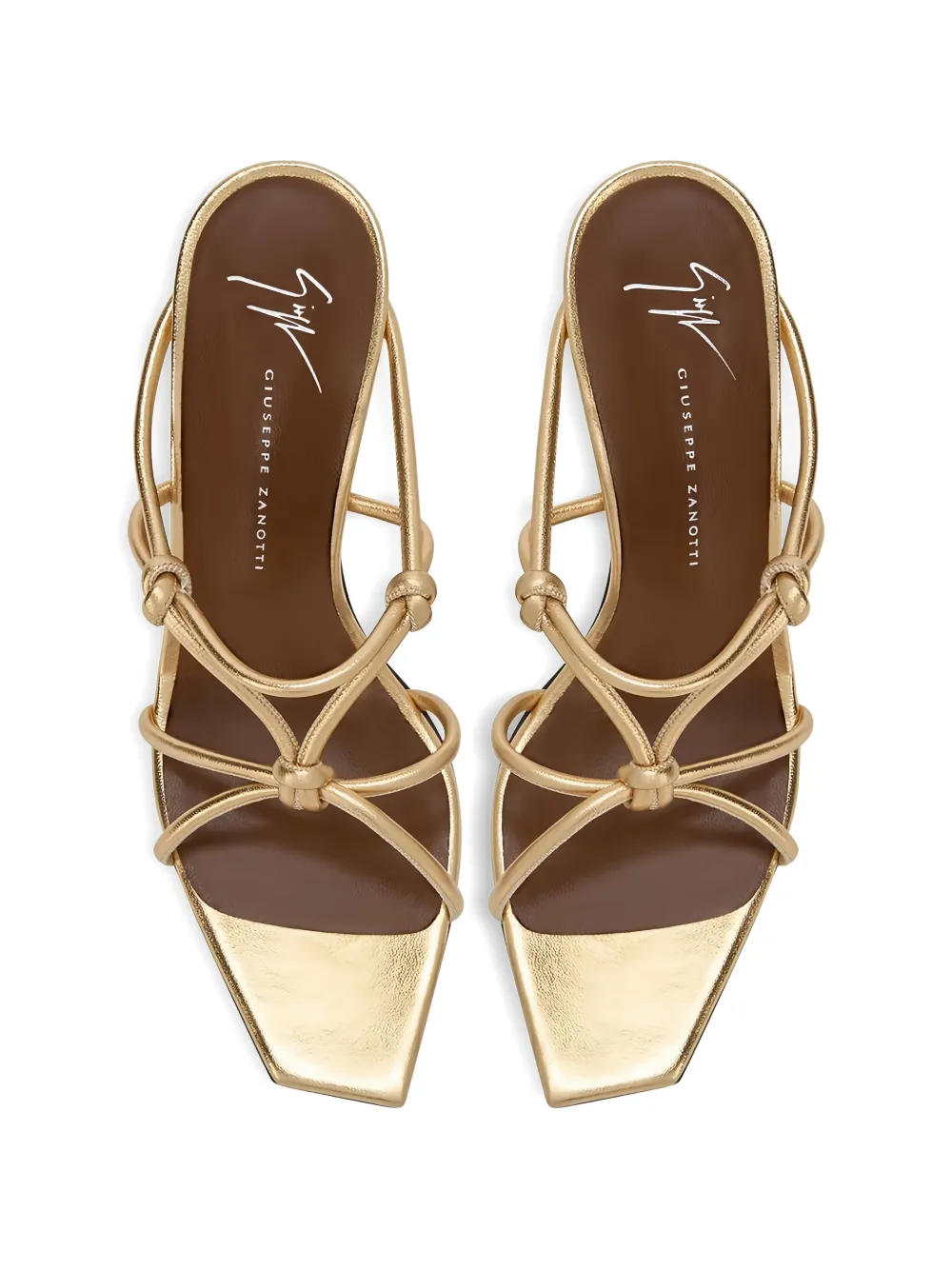 Giuseppe Zanotti knotted 90mm sandals Goud