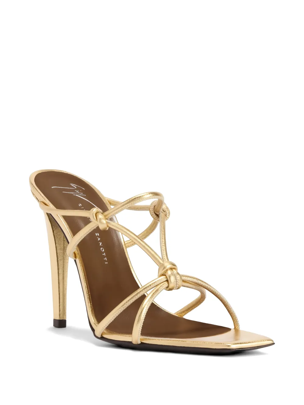 Giuseppe Zanotti knotted 90mm sandals Goud