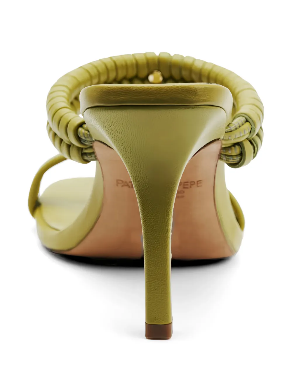 Patrizia Pepe braided heeled sandals Groen