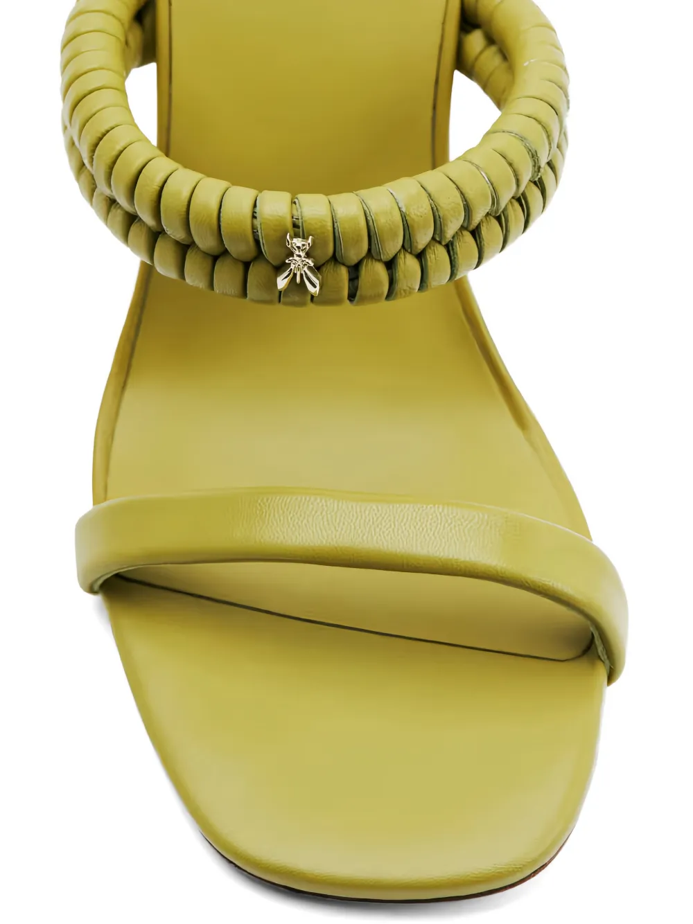 Patrizia Pepe braided heeled sandals Groen