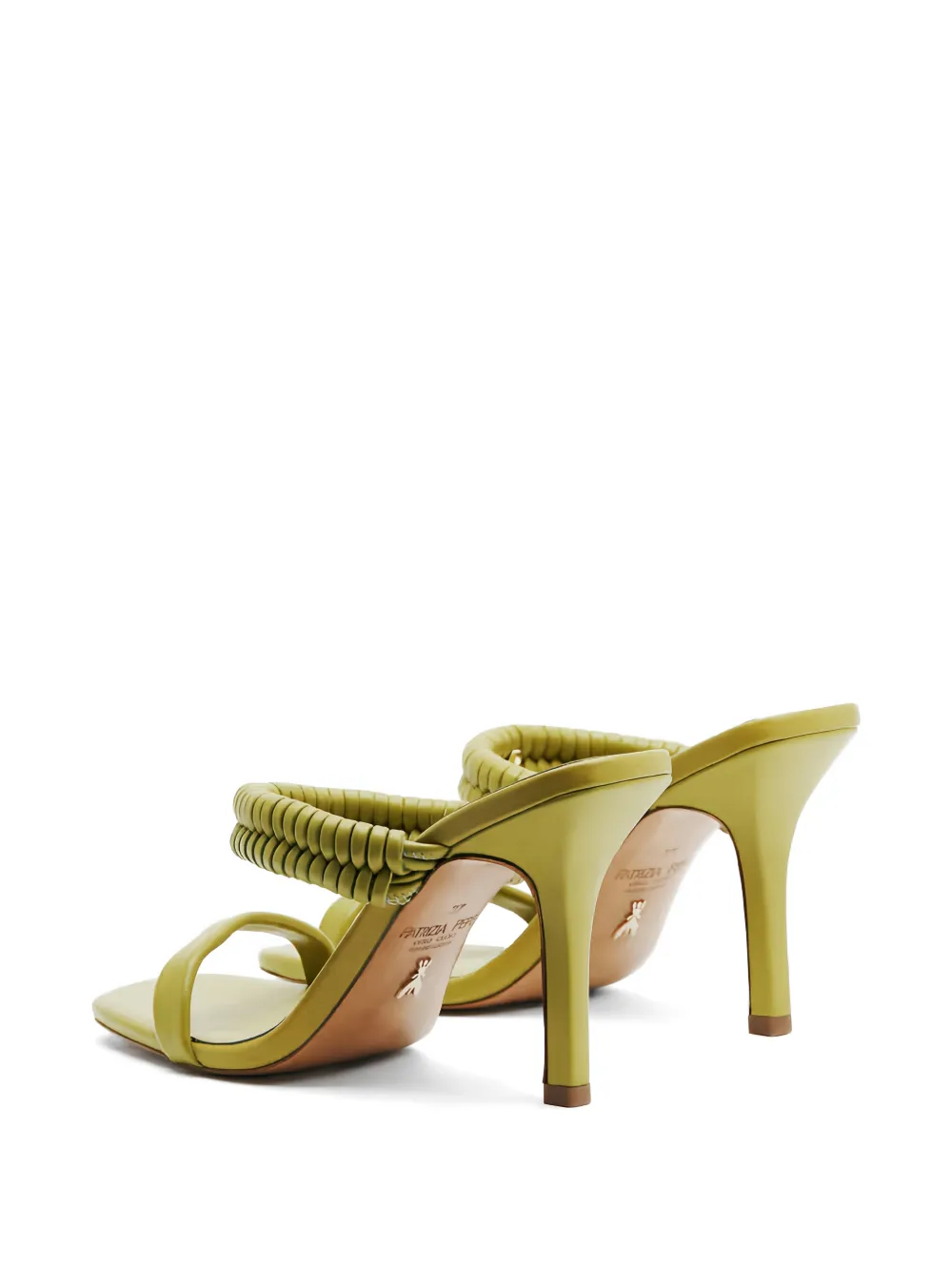 Patrizia Pepe braided heeled sandals Groen