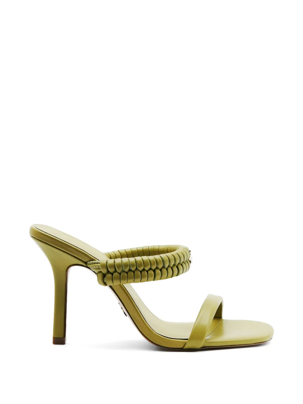 Patrizia Pepe braided heeled sandals Groen