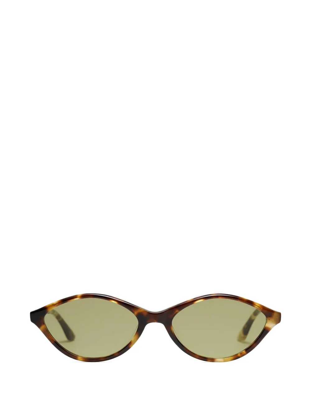 Peter And May oval-frame sunglasses - Marrone