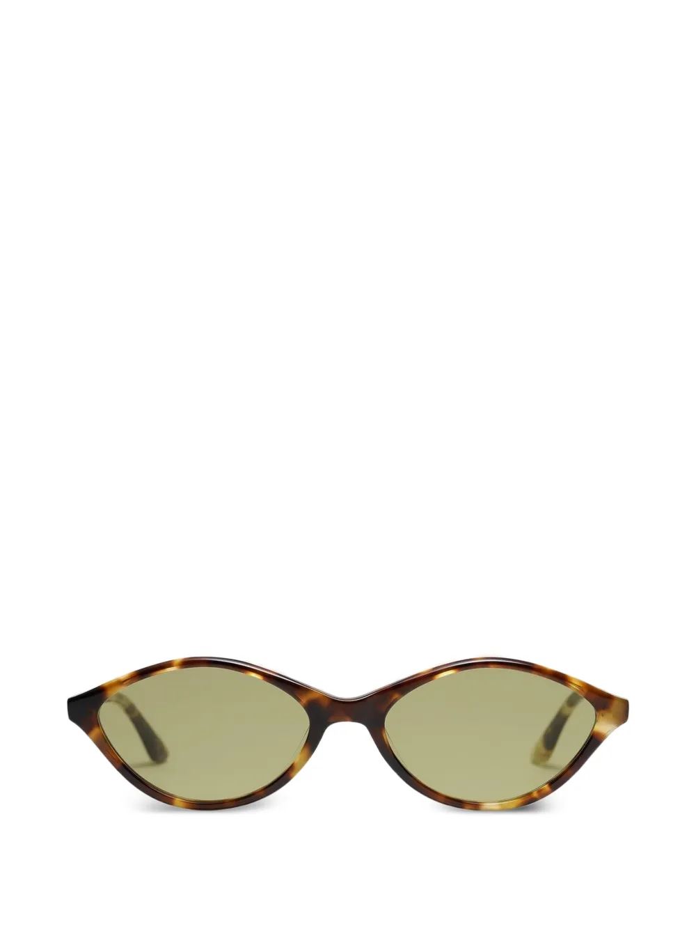 Peter And May oval-frame sunglasses - Marrone