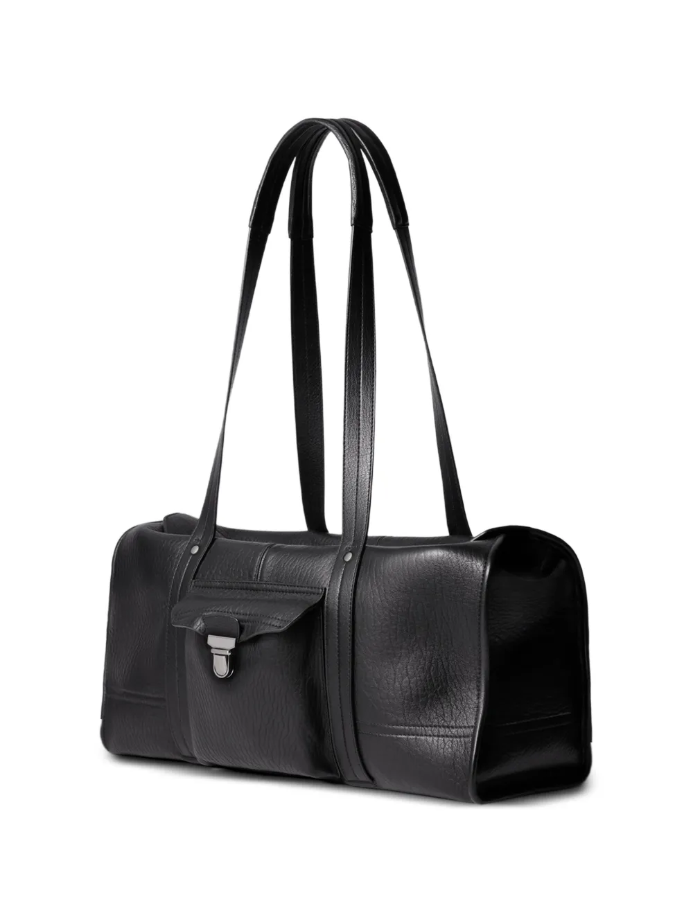 LEMAIRE Gear leren shopper Zwart