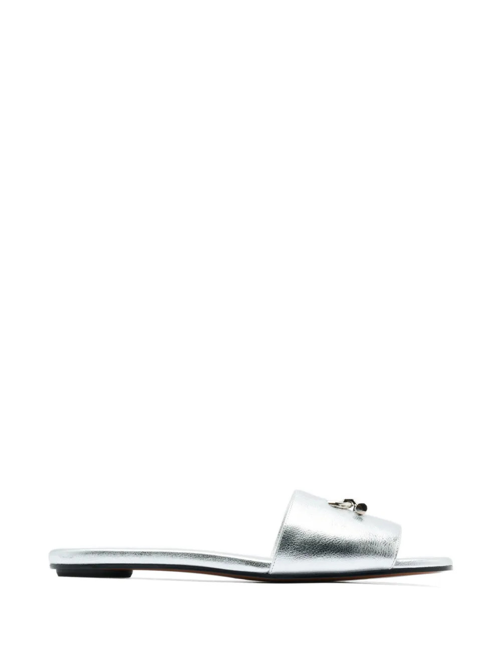 Alexander McQueen open toe flat sandals - Silver